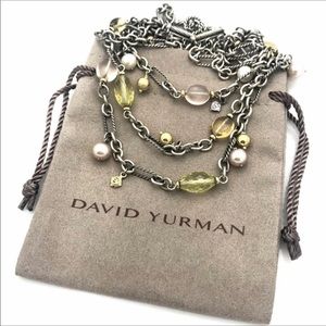 David Yurman Bijoux Multi-Strand Gemstone Necklace